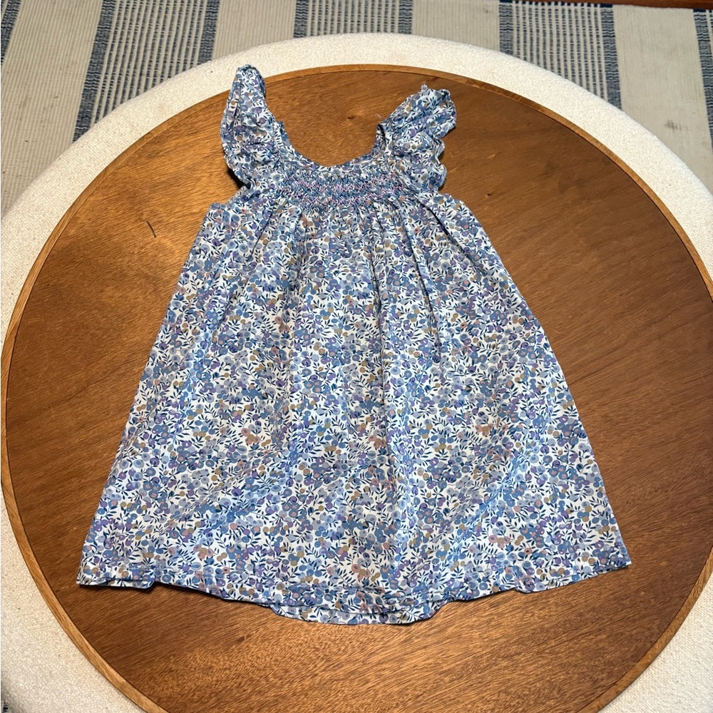 Floral Blue Kids Dress